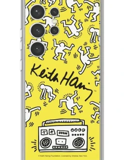 Samsung Keith Haring Dance Flipsuit Insert For Galaxy S24 Ultra Case in Yellow