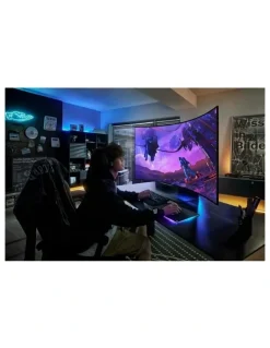 Samsung 55 Odyssey Ark 2nd Gen Curved UHD Gaming Monitor in Black