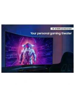 Samsung 55 Odyssey Ark 2nd Gen Curved UHD Gaming Monitor in Black