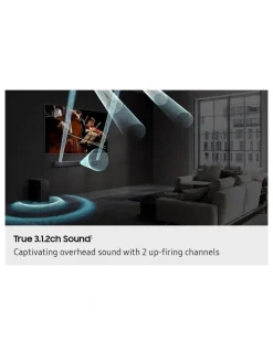 Samsung Q-Series Soundbar HW-Q600H 3.1.2ch Subwoofer (2026) in Titan Black