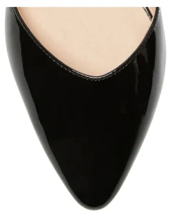 Sandler Adore Flat Shoes in Black Patent Leather