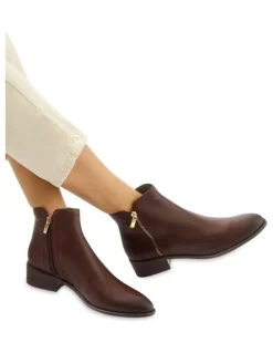 Sandler Fenton Leather Boots in Brown