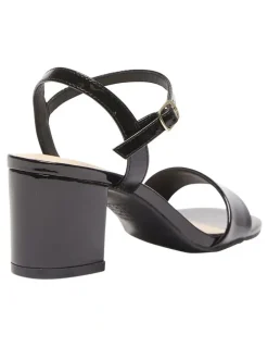 Sandler Heather Sandals In Black Patent Leather