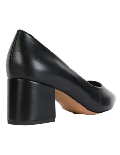 Sandler Idol Heeled Shoes in Black Leather