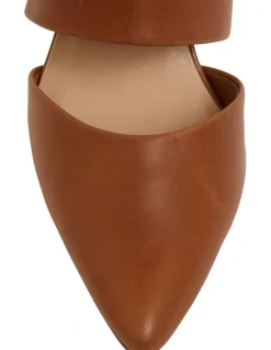 Sandler Kitson Heeled Shoes in Cognac Leather