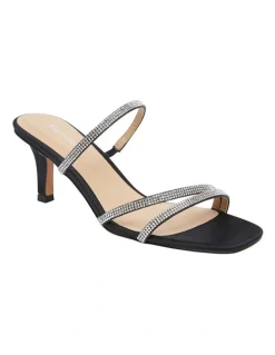 Sandler Marcy Black Fabric Sandals