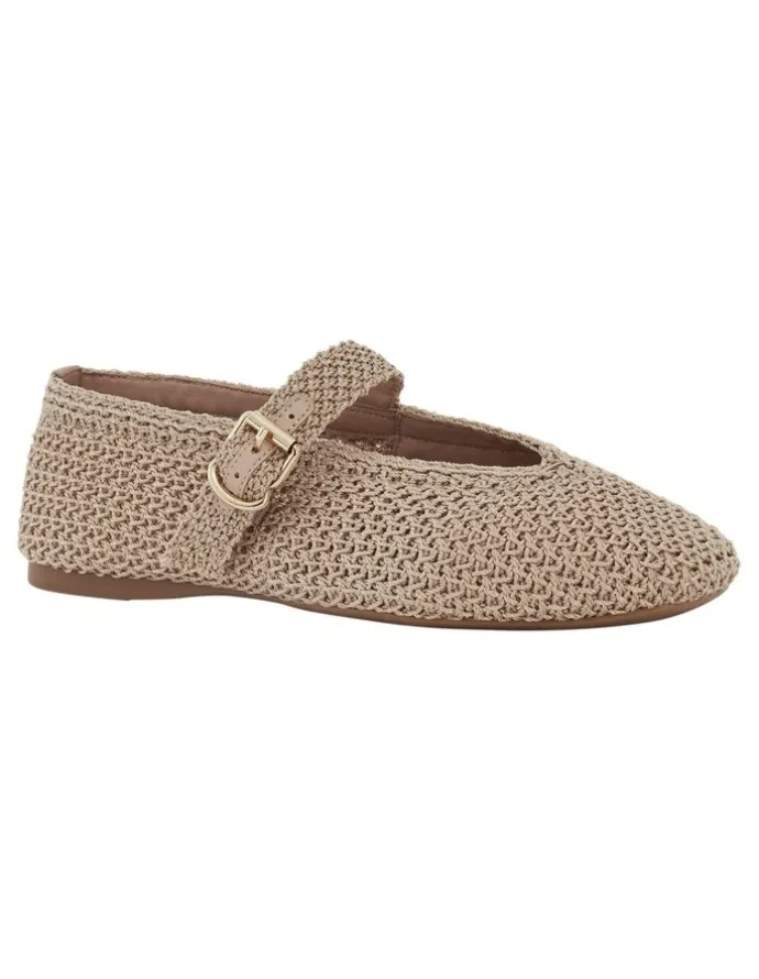 Sandler Maze Ballet Flats in Natural Weave