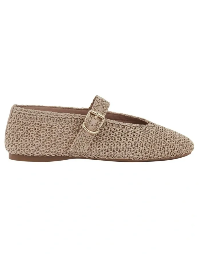 Sandler Maze Ballet Flats in Natural Weave