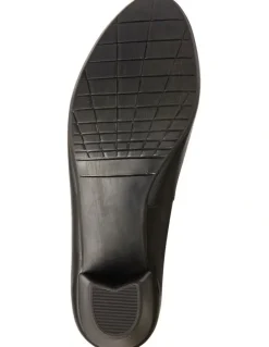 Sandler Ollie Heeled Shoes in Black Leather