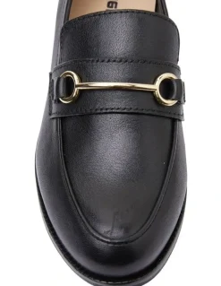 Sandler Paragon Leather Flat Shoes in Black