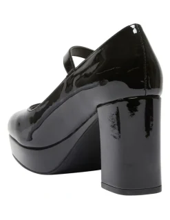 Sandler Tate Heeled Shoes in Black Patent