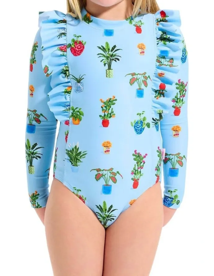 Seafolly Playa Bonita Paddlesuit in Blue