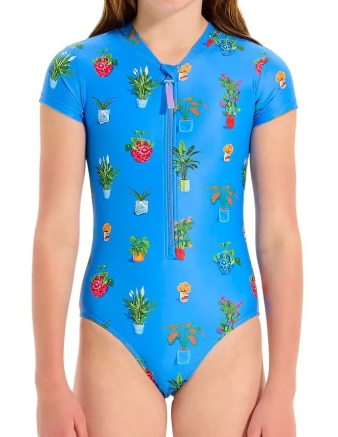 Seafolly Playa Bonita Paddle Suit in Blue