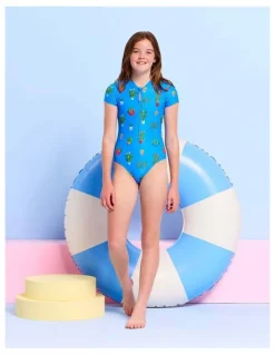 Seafolly Playa Bonita Paddle Suit in Blue