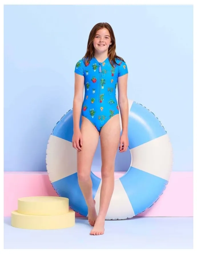 Seafolly Playa Bonita Paddle Suit in Blue