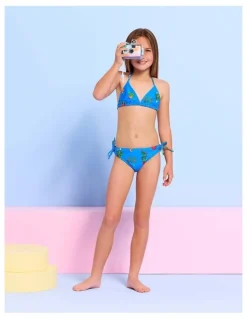 Seafolly Playa Bonita Triangle Bikini in Blue