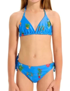 Seafolly Playa Bonita Triangle Bikini in Blue