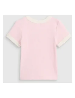 Seed Heritage Bind Logo Tee in Pink Lemonade