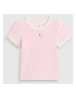 Seed Heritage Bind Logo Tee in Pink Lemonade