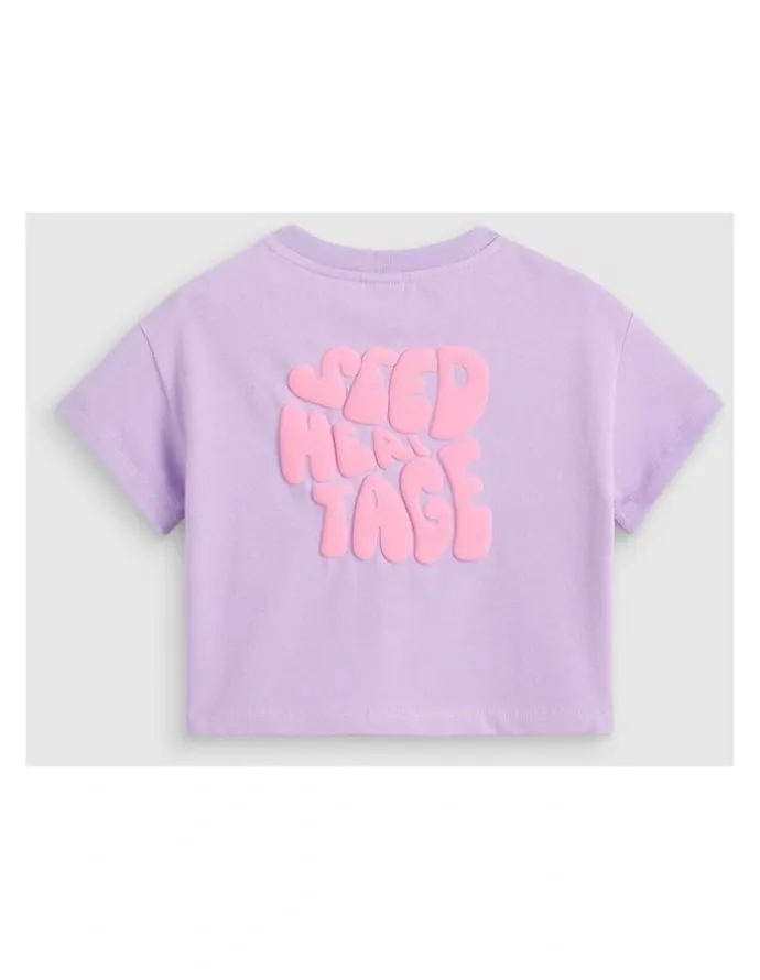 Seed Heritage Bubble Logo Tee in Lilac