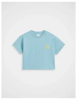 Seed Heritage Bubble Logo Tee in Nebula Blue