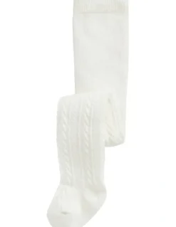 Seed Heritage Cable Knit Tights in Cream