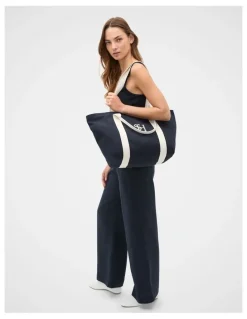 Seed Heritage Canvas Weekend Tote in Twilight Blue