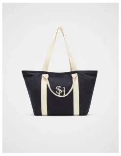 Seed Heritage Canvas Weekend Tote in Twilight Blue