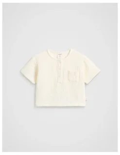 Seed Heritage Cheesecloth Pocket Shirt in Vintage Cream