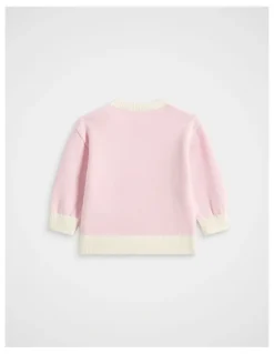 Seed Heritage Chunky Knit Sweater in Pink Lemonade