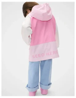 Seed Heritage Colourblock Raincoat in Multi