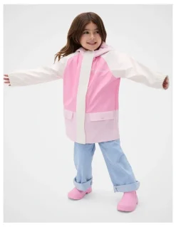 Seed Heritage Colourblock Raincoat in Multi