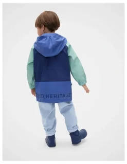 Seed Heritage Colourblock Raincoat in Multi