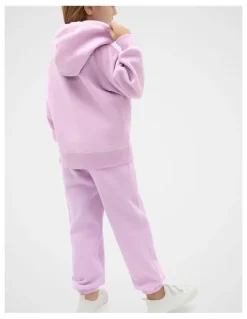 Seed Heritage Contrast Stitch Hoodie in Pink