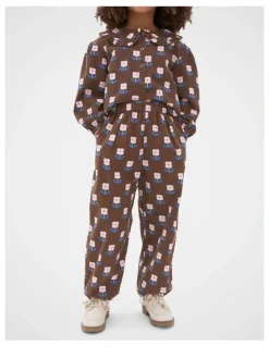 Seed Heritage Cord Floral Balloon Pant in Cacao