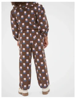 Seed Heritage Cord Floral Balloon Pant in Cacao