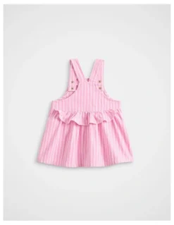 Seed Heritage Core Logo Pinafore in Candy Pink