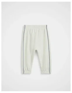 Seed Heritage Core Logo Track Pant in Light Grey Marle