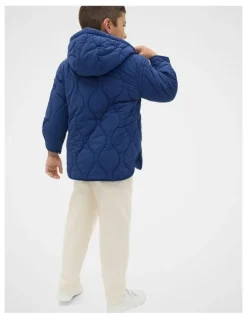 Seed Heritage Core Puffer Jacket in Blue