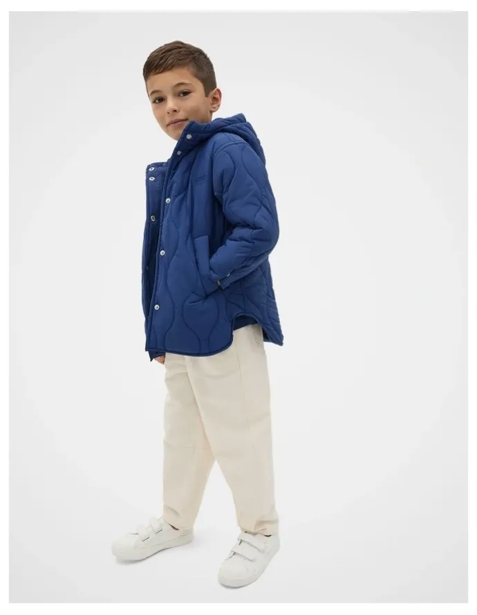Seed Heritage Core Puffer Jacket in Blue