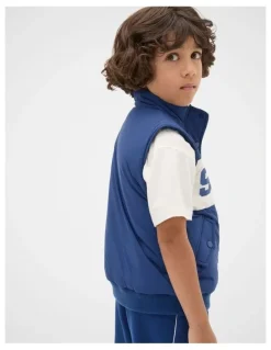 Seed Heritage Core Puffer Vest in French Navy