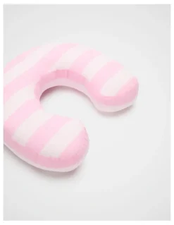 Seed Heritage C Stripe Initial Cushion in Pink