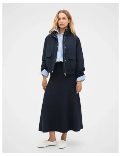 Seed Heritage Double Knit Midi Skirt
