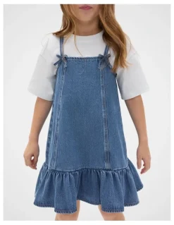 Seed Heritage Drop Waist Denim Dress