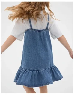 Seed Heritage Drop Waist Denim Dress