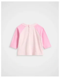 Seed Heritage Floral Raglan Tee in Pink Lemonade