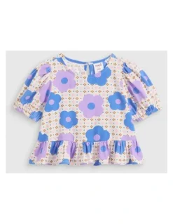 Seed Heritage Floral Top in Multi