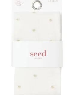 Seed Heritage Gold Spot Tights White