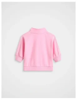 Seed Heritage Logo Snap Sweat in Candy Pink