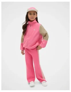 Seed Heritage MD Colour Block Spray Jacket in Bubblegum Pink